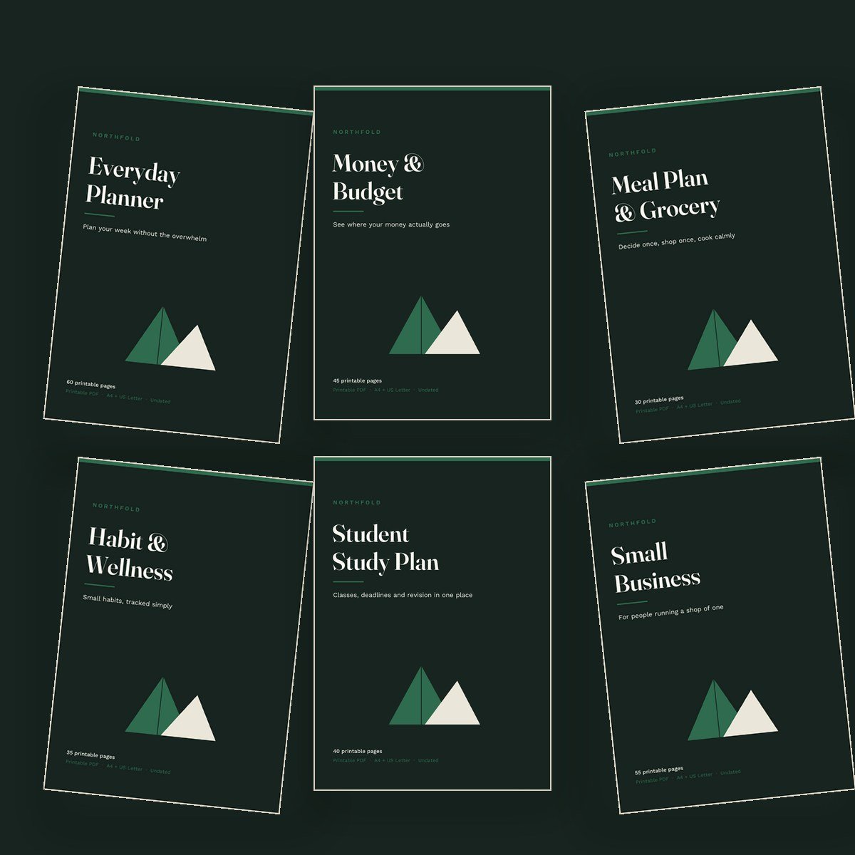 All Northfold planner covers